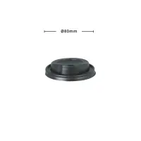 PS-Deckel Kaffeebecher, Ø80mm, schwarz, 1000Stk