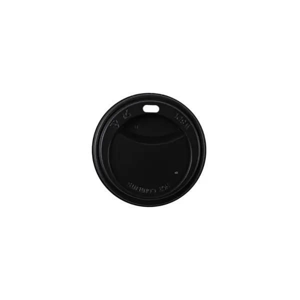 PS-Deckel Kaffeebecher, Ø90mm, schwarz, 1000Stk