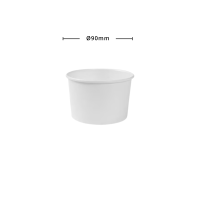 Eisbecher 240ml, Ø90mm, 8oz, weiß, 1000Stk