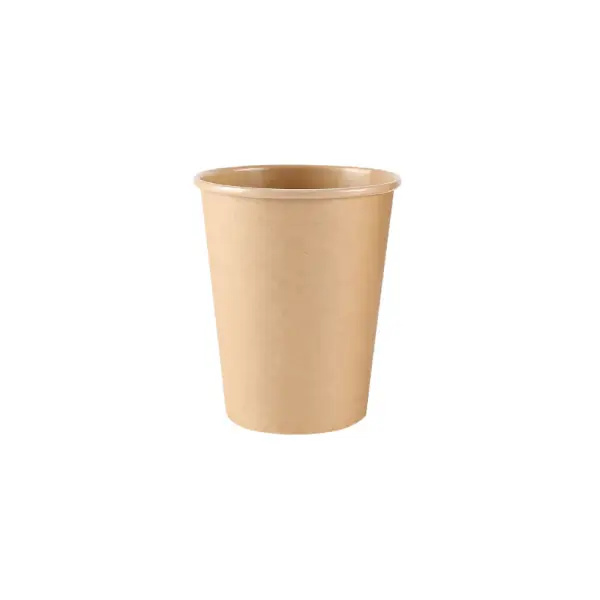 Pappbecher, 230ml, 8oz, Ø80mm, Kraftbraun, 1000Stk