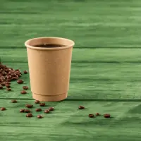 Pappbecher, 230ml, 8oz, Ø80mm, Kraftbraun, 1000Stk