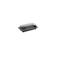 PS Sushi-Box mit Deckel S, Schwarz, 600Stk