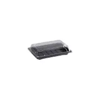 PS Sushi-Box mit Deckel M schwarz, 400Stk