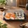 PS Sushi-Box mit Deckel, Family, Schwarz, 300Stk