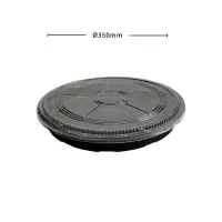 Sushi-Box Rund, Ø350mm, Schwarz, 100Stk