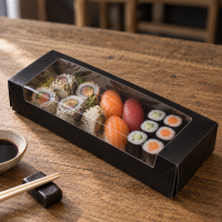 Karton Sushi-Box Family, schwarz, 320Stk