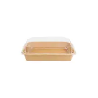 Sushi-Box mit Deckel S, Kraftbraun, 300Stk
