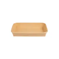 Sushi-Box mit Deckel L, Kraftbraun, 300Stk