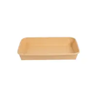 Sushi-Box mit Deckel XL, Kraftbraun, 200Stk