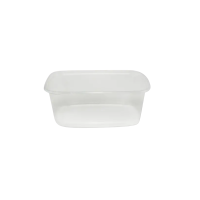 PP-Feinkostbecher 125ml, eckig, transparent, 1000Stk
