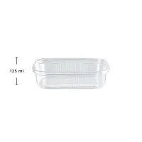 PP-Feinkostbecher 125ml, eckig, transparent, 1000Stk