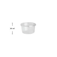 Saucenbecher mit Deckel, 30ml, PP, 500Stk