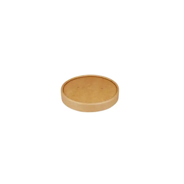 Papp Deckel für Suppenbecher Ø98mm, Kraftbraun, 500Stk