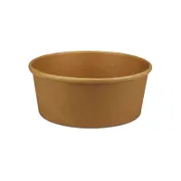 Papp Salatschale 1300ml, Ø184mm Kraftbraun, 300Stk
