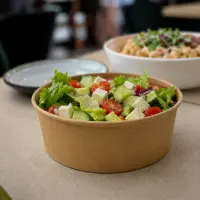 Papp Salatschale 1300ml, Ø184mm Kraftbraun, 300Stk