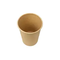 Pappbecher, 360ml, 12oz, Ø90mm, Kraftbraun, 1000Stk