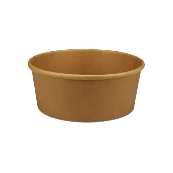 Papp Salatschale 1100ml, Ø184mm, Kraftbraun, 300Stk