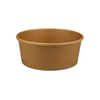 Papp Salatschale 1100ml, Ø184mm, Kraftbraun, 300Stk