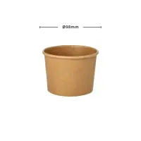 Papp-Suppenbecher 350ml mit Antifog-Deckel, 1000Stk