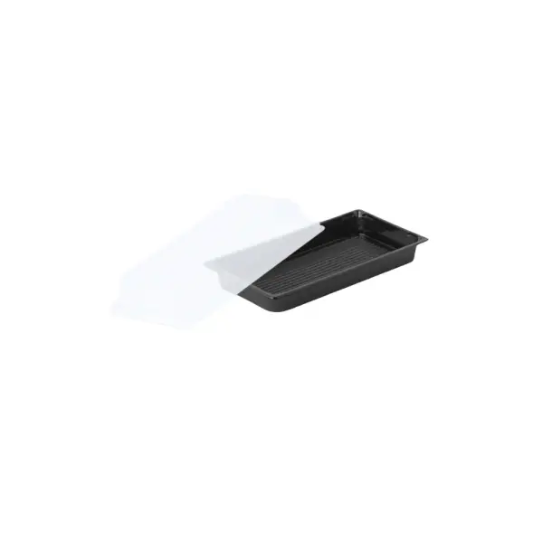 PP Sushi-Box + Deckel M, schwarz, 500Stk