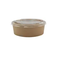 Papp Salatschale mit PET-Deckel 750ml, Ø148mm,...