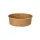 Papp Salatschale mit PP-Deckel 1000ml, Ø148mm, Kraftbraun, 300Stk